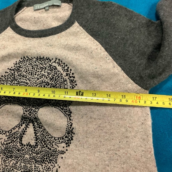 27 Miles Malibu Cashmere Skull Sweater - Picture 8 of 10
